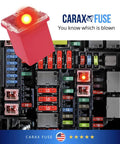 Glow When Blown LED Auto Fuse Kit With Dope Indicator So You Can Spot Blown Fuses Fast Low Profile JCASE FMX 30 Pack Replacement