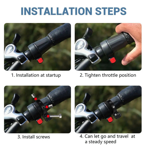 Upgraded Thumb Throttle Adapter For Electric Bikes, Easy Install Throttle Conversion Kit, Replacement Attachment For Rad, Lectric, Pedego, Himiway, Magicycle, And More, Lets You Switch Between Twist Grip And Throttle