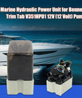 12V Marine Hydraulic Power Unit For Trim Tabs On Yachts And Boats Easy Install HPU Pump featured with yacht background
