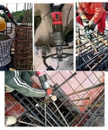Electric Rebar Cutter And Hydraulic Steel Bar Bender Portable Handheld Straightener Copper Core Motor in use on rebar.