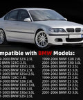 Silver BMW compatible with Premium Aluminum Thermostat Housing Assembly Upgrade For BMW Vehicles Including E46 E39 E60 E83 E53 E85 325i 330i 525i 530i X5 X3 Z3 Z4 Plug And Play Easy Install Direct Fit Replacement 11537509227