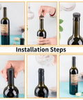 PVC Heat Shrink Capsules For Wine Bottles Matte Black Set Of 80 With Bottle Seals Corks And Shrink Wrap Sleeves For A Pro Look At Home Cellars And DIY Wine Bottle Packaging, bottle neck installation steps