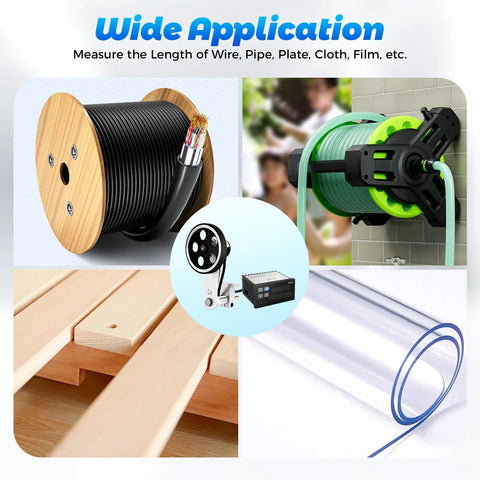 Rock Solid Digital Length Counter With Rollout Cable Wheel For Quick Taping Jobs, Straight Shooting Accuracy Handles Heavy Duties, Hassle Free Dual Relay Control Tracks Up To 999999