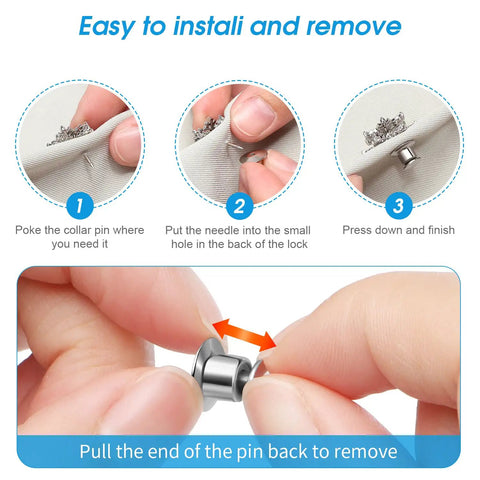 Hella Durable 40 Pack Locking Pin Back Keepers With A Rock Solid Spring Loaded Latch Nickel Plated Copper Clasp installation steps