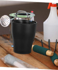 Self Watering Plant Pots For Beginners No Fuss Easy Care Indoor Planters With Built In Water Reservoir System Durable Plastic Flower Pots For Low Maintenance Indoor Garden On Patio Balcony black plastic pot