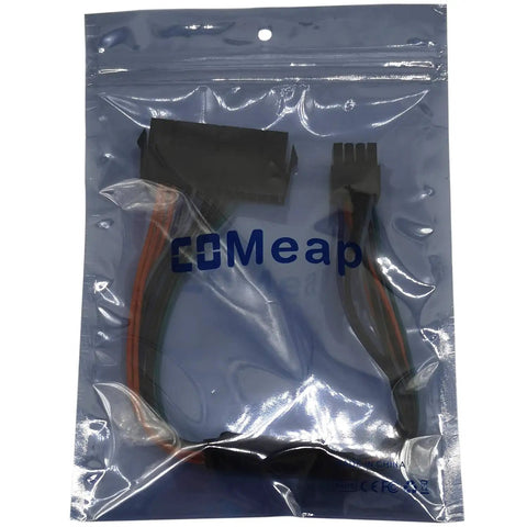 Packaged 24 Pin To 8 Pin ATX Power Adapter Cable For Dell Motherboards, Converts Standard ATX PSU To Dell 8 Pin Connector, 12 Inch Length