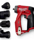 Bare Tool Drill Driver With Right Angle Attachment 4 In 1 Solutions, red drill, four interchangeable heads for tight spaces