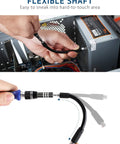 Flexible shaft of 63 In 1 Precision Screwdriver Set With 57 Magnetic Driver Bits For Electronics Repair showcased in use.