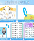 Add Up Fast 1 To 12 Addition Flash Cards Set With Large Times Table Chart showing double-sided cards and ring binder