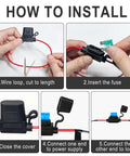 Installation guide for Heavy Duty 12V Waterproof Inline Fuse Holder Kit For Auto Truck Marine RV And Boat Rigs Featuring 35 Assorted Car Fuses Road Ready Plug N Play Hot Wire Protection.