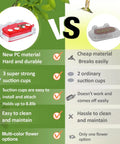 Comparison of Two Pack Window Hummingbird Feeder With Strong Suction Cups For Outdoors Built In Moat And Easy To Clean Refill 10Oz Red Plastic vs generic feeder