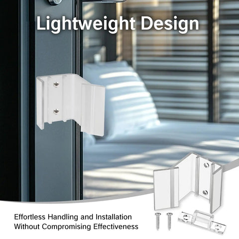 4 Pack RV Sliding Door Latches Set For Motorhomes And Campers Clear Mirror Closet Latches Durable Plastic Construction