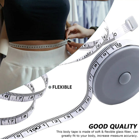 Mini Retractable Tape Measure 3 Pack With Soft Fabric Sewing Ruler On The Go Pocket Size Dual Sided 150 CM Tailor Measuring Tapes
