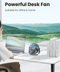 USB Desk Fan With 3 Speeds, Ultra Quiet Go-To Personal Table Fan For Home Office And Travel, 5.5 Inch Portable Cooling, 90 Degree Tilt