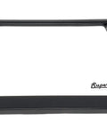 Palm Tree Chrome License Plate Frame Set 2 Pack Black Finish With Screws Caps Easy Install Slick Polished Look For Standard 6x12 Inch US Plates Vehicle Accessory