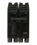 Front view of 50 Amp Double-Pole Circuit Breaker 120/240 VAC 10 kAIC Thermal-Magnetic LI Long-Time & Instantaneous Trip Plug-In Mount