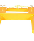 Heavy Duty Steel Horizontal Drum Positioner With 650 Lb Capacity And Bright Yellow Finish For Industrial Shops, Factories, And Warehouses To Safely Roll And Flip Drums Like A Pro - Front view