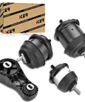 GMC Acadia Saturn Outlook Buick Enclave Chevrolet Traverse Engine And Transmission Mount Kit 4 Piece For 3.6L Auto Transmission 2009-2017 Replaces A5444 A5458HY Heavy Duty Rubber Metal Bracket Set