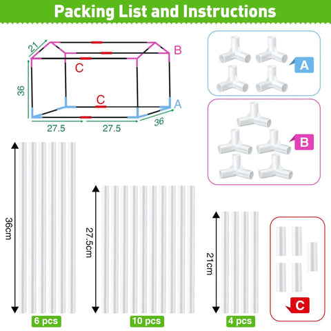 Compact Indoor Greenhouse With Potting Mat And Waterproof Pad For Small Plants, Heavy Duty Portable Clear Plant Tent For Seed Humidity, Perfect For Indoor Garden Nerds
