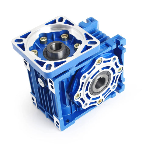 NMRV040 Worm Gearbox Speed Reducer 30 To 1 Beefy Torque Metal Gearhead with 86mm Flange and Input/Output for Nema34 Motors