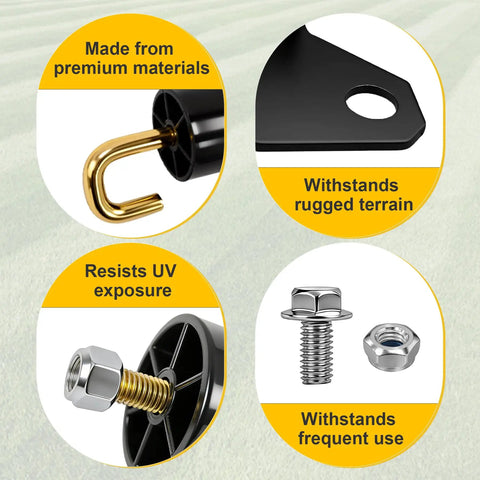 Pro Grade Lawn Striping Kit For 50, 54, 60 Inch Deck Zero-Turn Mowers Easy Install Works With Cub Cadet ZT1 ZT2 ZT3 And Troy-Bilt Series Durable Mounting For Crisp Professional Lawn Stripes showing premium materials and hardware.