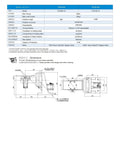 Technical dimensions of Heavy Duty Helical Rotary Table For Flange Mount CNC Machining And Welding Projects featuring accurate specs.