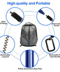 Dual Wacky Rig Tool Set With 320 Elastic O Rings And Wacky Worm Rig Kit backpack view with accessories details