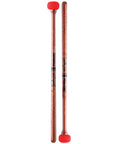 Jonathan Haas JH2 Staccato Timpani Mallets One Pair Pro Grade With Red German Felt Head And Japanese Oak Shafts