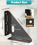 Heavy Duty Metal Triangle Corner Brackets For Wood 90 Degree Steel Supports For DIY Carpentry with size dimensions