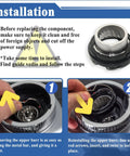 Step-by-step installation of Upper Burr Assembly With Handle Replacement Part For Select Espresso Machines And Grinders