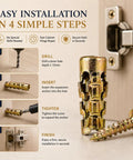 Installation guide for 6x14mm Short Expansion Screw Set For Cabinet Hinge Repair And Stripped Thread Restoration with metal wood anchors.