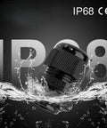 Two Pack 1-1/4 Inch NPT Nylon Cable Glands Waterproof Adjustable 18.5-25mm 0.73-0.98 Inch IP68 Weatherproof Seals With Gaskets For Indoor And Outdoor Electrical Installations And Cable Entry Protection, black IP68 gland
