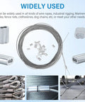 100 Pack 1/16 Inch Aluminum Crimping Sleeves Loops For 1.5mm Wire Rope Ferrules with wire rope and cable use