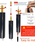 Damaged Screw Removal Kit For Phones And Laptops, USB 5V powered electric screw cutter, shown with 4 size heads and installation instructions visible