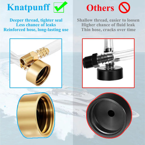 Upgraded Hydraulic Steering Bleed Kit For Seastar Quick Connect Design With Sealed Cap To Prevent Fluid Leaks And Spills No Mess No Fuss Marine Bleeder Tool For Boat Steering Systems That Keeps Your Work Area Clean And Leak Free