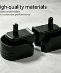 Tailgate Hinge Bushing Right Side For Toyota Tacoma 2017 Through 2023 OEM 66143-04021 Replacement Direct Fit With Durable Nylon Bushings And No Fuss Easy Install. Black nylon tailgate hinge bushings shown in pair, right side fit for Toyota Tacoma 2017-2023