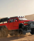 Red Mammoth model pickup toy kit on sand; One Thirty Second Scale Die Cast Trucks For Boys Red Mammoth Model Pickup Collectible Toy Kit