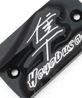 Black Hayabusa Front Brake Reservoir Cover Beefed Up 2 Pack Durable Aluminum Master Cylinder Cap For Suzuki GSX1300R Hayabusa 1999-2020