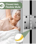 3 Inch Door Hinges Pack Of 12 Brushed Nickel Quiet Heavy Duty Metal Hinges With Soft Close For Hollow Core Doors Rust Resistant