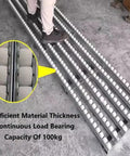 Slick Foldable Gravity Conveyor For Smooth Warehouse Shipping, Lightweight Non Powered Cart System With Sturdy Stainless Frame And Abs Rollers, Zero Stress Shop Flow Solution Spanning Forty Cm Wide By One Meter Long with sufficient material thickness for 100kg capacity.
