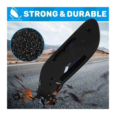 Heavy Duty Charging Port Cover Compatible With VW ID4 Crozz Replacement Exterior Charge Jack Cap Lid on textured road surface.