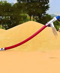 Heavy Duty Screw Conveyor For Powder And Grain Suction, 1500W Low Noise Auger With 1.5m Hose on sand pile in farm setting