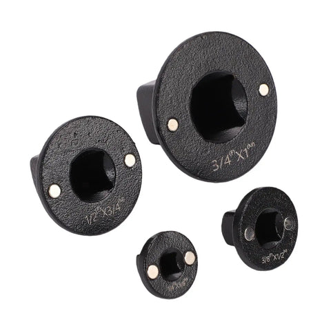 Heavy Duty Socket Adapter Kit 4PCS With Magnetized Design For Tight Spaces Perfect For Mechanics And Car Repairs Including 3/8 To1/2 And Other Sizes For Easy Use And Compact Storage, 4 chrome moly steel adapters