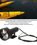 Yellow boats floating in water above Underwater Thruster Beefed Up 24 To 50V 30Kg Brushless Motor With Four Vane Wing Propeller