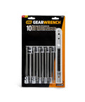10 Pc Long Torx Bit Socket Set for 1/4 and 3/8 Inch Drives, S2 Steel Bits with Heat Treated Socket Base packaging