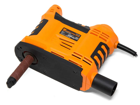 5 Amp Variable Speed Portable Oscillating Spindle Sander with Benchtop Mounting Converts From Handheld To Stationary For Precise Sanding