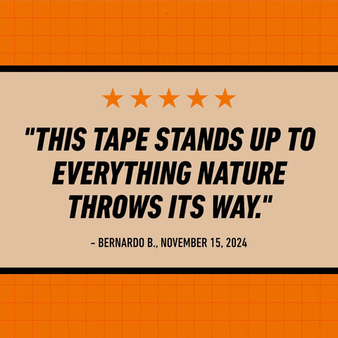 Testimonial for All Weather Black Duct Tape For Outdoor Repairs Pack Of 2 1.88 Inch Wide By 25 Yard Rolls
