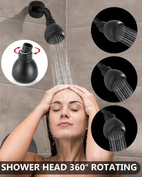Matte Black Shower Faucet Set With Rough In Valve And Shower Head Crafted From Sus304 Stainless Steel And Solid Brass For Rust Resistant Daily Showers Built Like A Tank Straight Up Game Changer For Your New Bath