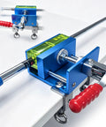 No Fuss Drill Free Golf Club Vise With Heavy Duty Aluminum Shaft Clamp and precise leveling feature for grip swaps.