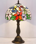 Stained Glass Tiffany Style Hummingbird Table Lamp 12 Inch Shade And 18 Inch Tall Bedside Desk Reading Light Antique Green Bronze Base UL Listed